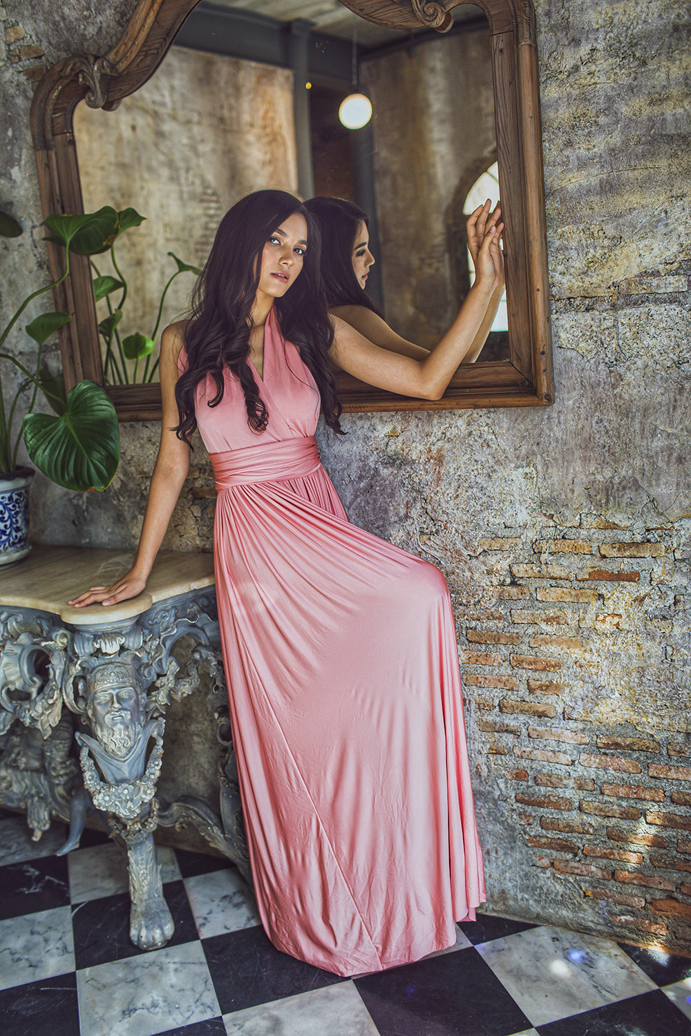 Wickelkleid Coral