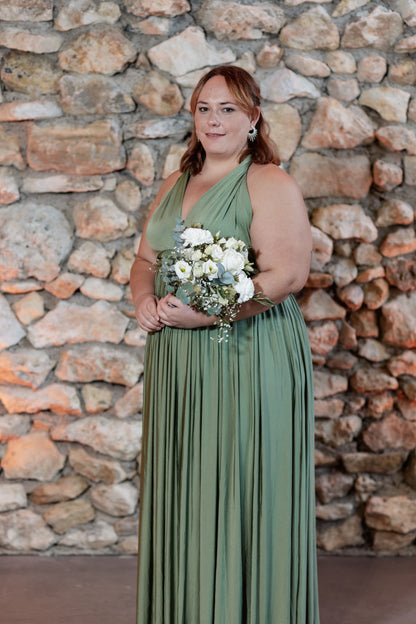 Wickelkleid Loden Plussize