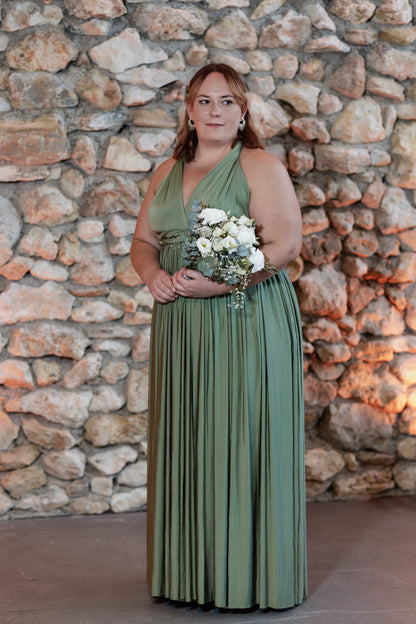 Wickelkleid Loden Plussize