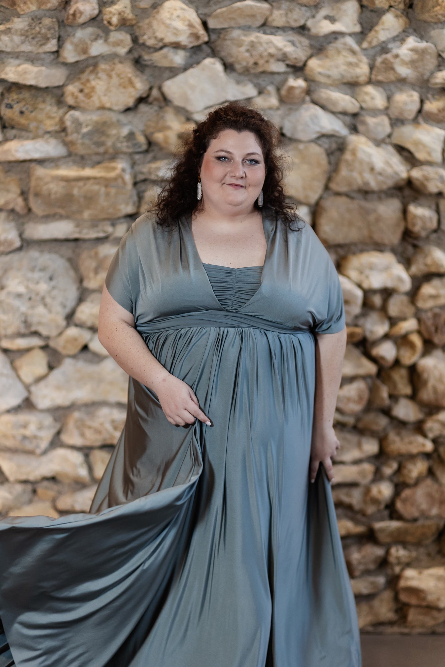 Wickelkleid Titanium Plussize