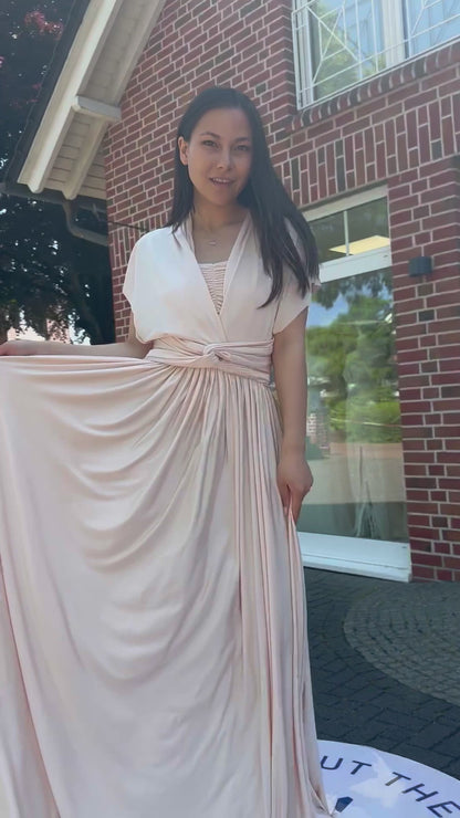 Wickelkleid Apricot